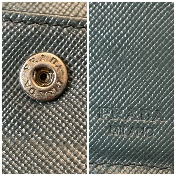 *Authenticity Card Included* Prada Dark Green Bifold Men’s Wallet - Picture 15 of 15